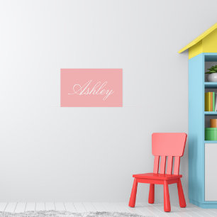 SIMPLE STYLISH MODERN ELEGANT FAMILY BABY NAME POSTER