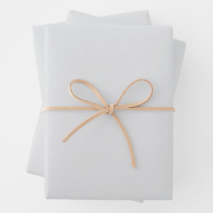 SIMPLE STYLISH MODERN LIGHT GREY COLOUR WEDDING  WRAPPING PAPER SHEETS