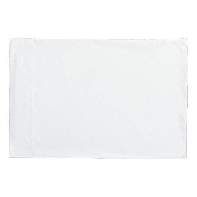 SIMPLE STYLISH MODERN MINIMAL CLASSIC COOL WHITE PILLOW CASE (Back)