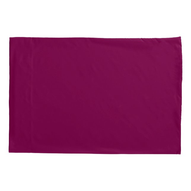 SIMPLE STYLISH MODERN MINIMAL CLASSIC WINE COLOUR PILLOW CASE (Back)