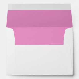SIMPLE STYLISH MODERN PINK COLOUR RETURN ADDRESS ENVELOPE