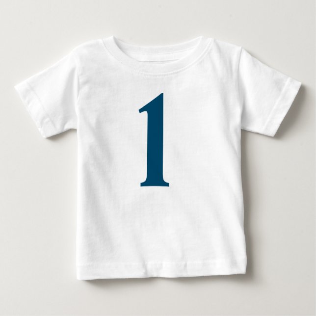 Simple & Stylish number "1" Baby T-Shirt (Front)