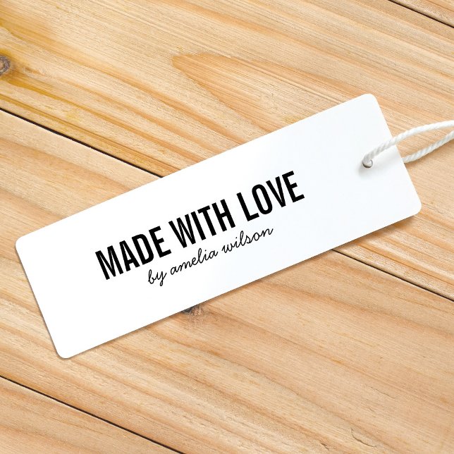Simple Stylish Personalize Bold Made with Love Self-inking Stamp (Creator Uploaded)
