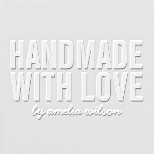 Simple Stylish Personalize Handmade with Love Embosser