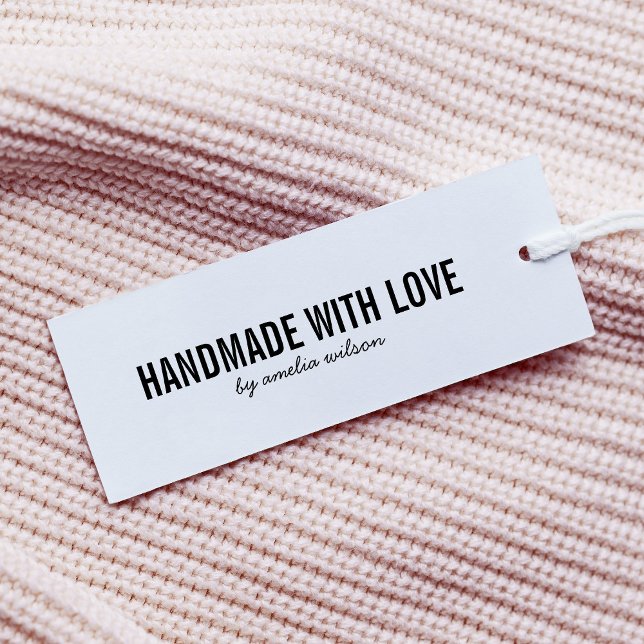 Simple Stylish Personalize Handmade with Love Self-inking Stamp (Creator Uploaded)