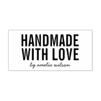 Simple Stylish Personalize Handmade with Love Self-inking Stamp