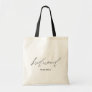 Simple Stylish Script Bridesmaid Personalized Name Tote Bag