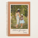 Simple Stylish Terracotta Personalized Photo Planner<br><div class="desc">Plan your days,  weeks,  and months with this simple and stylish undated desert terracotta planner featuring your favorite photo and personalized with your name. Great gift idea.</div>