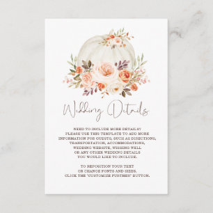 Simple Stylish Watercolor Sunflower Garden Details Enclosure Card