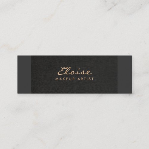 Simple Stylist &amp; Makeup Artist Minimalistic Black Business Card