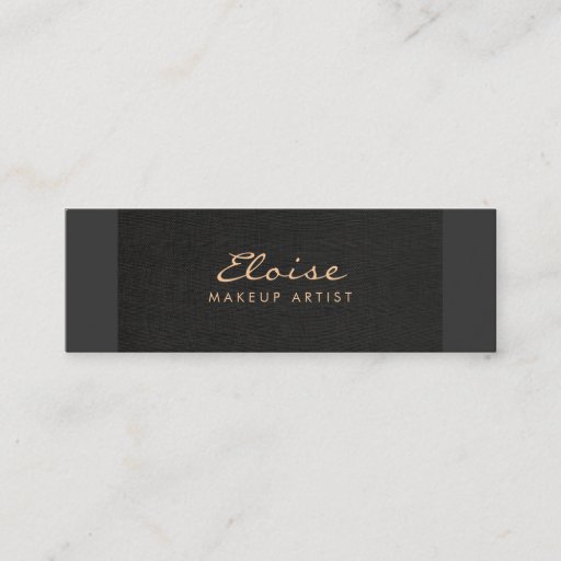Customizable Simple Stylist &amp; Makeup Artist Minimalistic Black Business Card