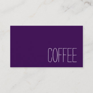 Simple Stymie Word Dark Loyalty Coffee Punch-Card