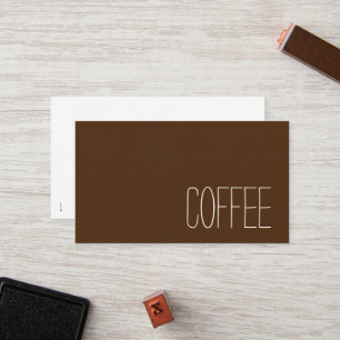 Simple Stymie Word Dark Loyalty Coffee Punch-Card Card