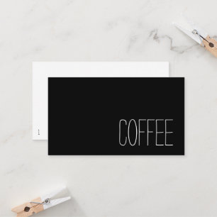Simple Stymie Word Dark Loyalty Coffee Punch-Card Card