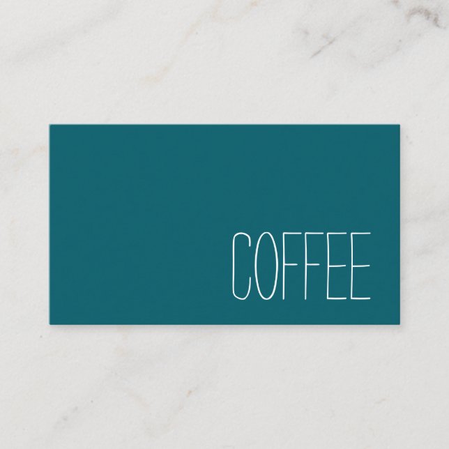 Simple Stymie Word Dark Loyalty Coffee Punch-Card Card (Front)