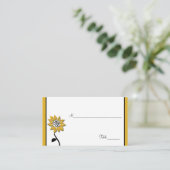 Simple Sunflower Placecard (Standing Front)