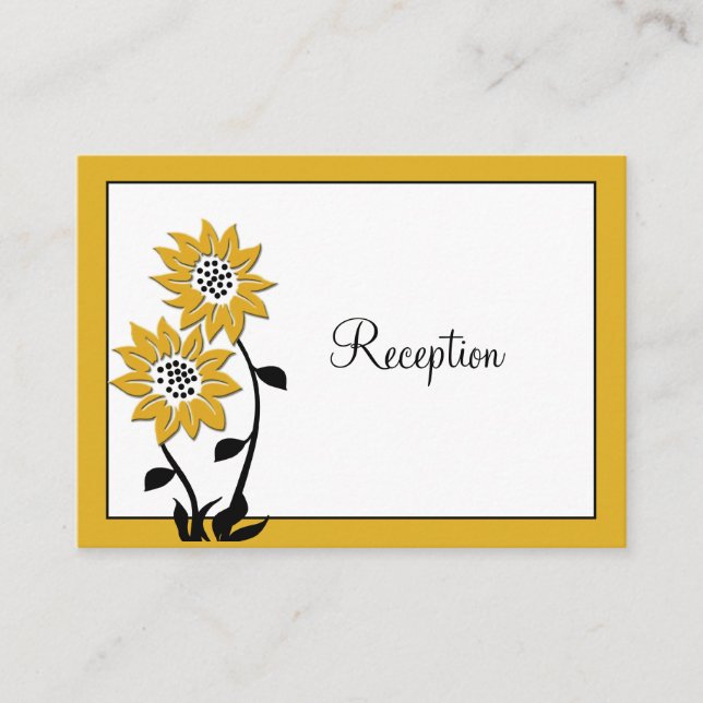 Simple Sunflowers Enclosure Card (Front)