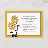 Simple Sunflowers Enclosure Card (Back)