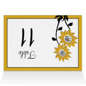 Simple Sunflowers Table Number Card (Inside Horizontal (Top))
