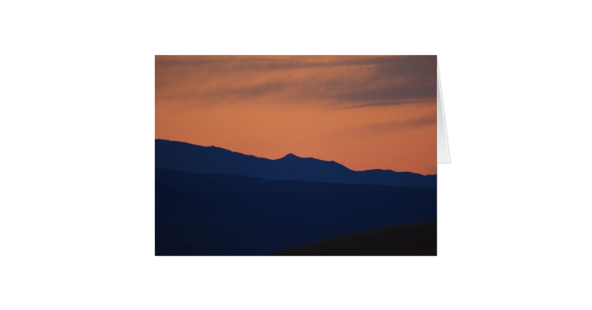 Simple Sunset, Blank Minimalist Greeting Card | Zazzle