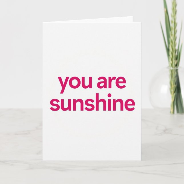 Simple Sunshine Card (Front)