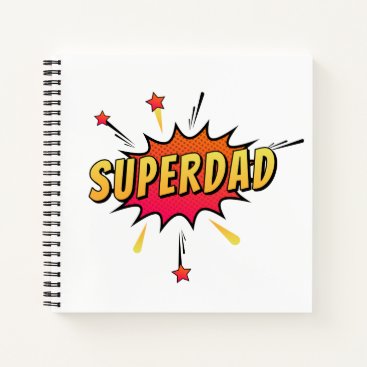 Simple Superdad Comic Retro Pop Art | Notebook