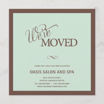 Simple Swirls Moving Announcement by orange_pulp at Zazzle