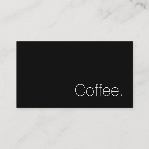 Simple Swiss Word Dark Loyalty Coffee Punch_Card