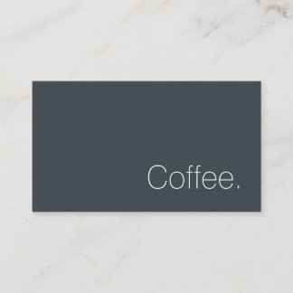 Simple Swiss Word Dark Loyalty Coffee Punch-Card Card