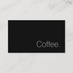 Simple Swiss Word Dark Loyalty Coffee Punch-Card Card