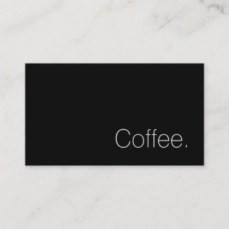 Simple Swiss Word Dark Loyalty Coffee Punch-Card Card