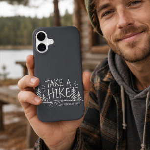 Simple Take a Hike Funny Deerwood Lake iPhone 17 Case