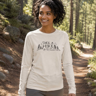 Simple Take a Hike Funny Deerwood Lake Tri-Blend Shirt