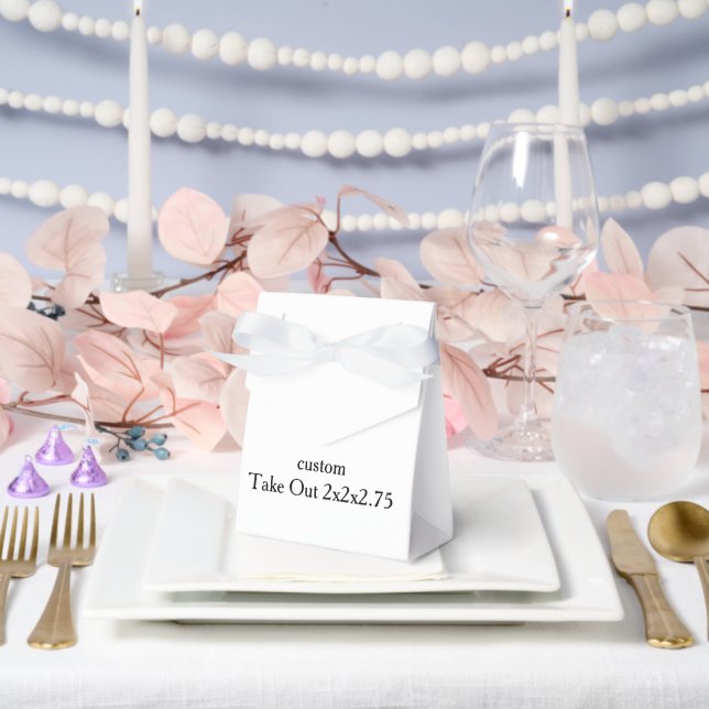simple Take Out 2x2x2.75  Favor Boxes (Wedding)