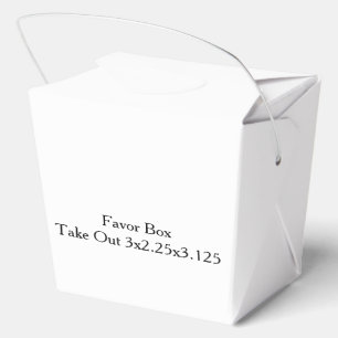 simple Take Out 3x2.25x3.125 Favor Boxes