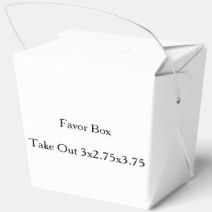 simple Take Out 3x2.75x3.75 Favor Boxes
