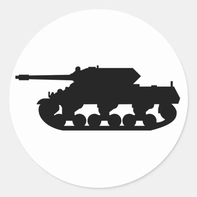 Simple Tank Sticker | Zazzle