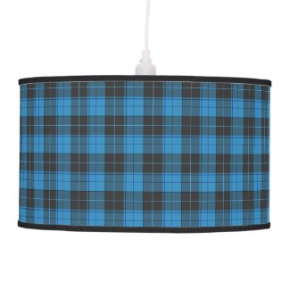 Simple tartan pattern in dark blue ceiling lamp