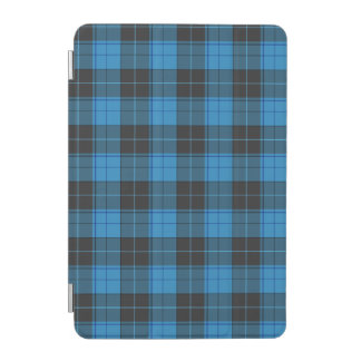 Simple Tartan Pattern in Dark Blue iPad Mini Cover