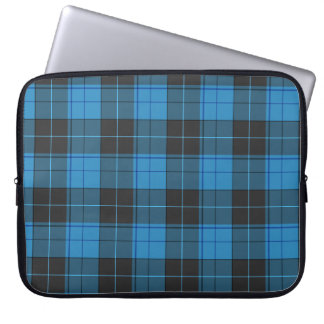 Simple tartan pattern in dark blue... laptop sleeve