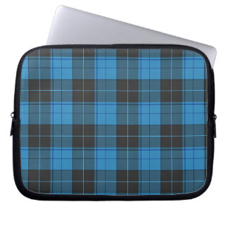 Simple tartan pattern in dark blue... laptop sleeve