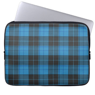 Simple tartan pattern in dark blue... laptop sleeve