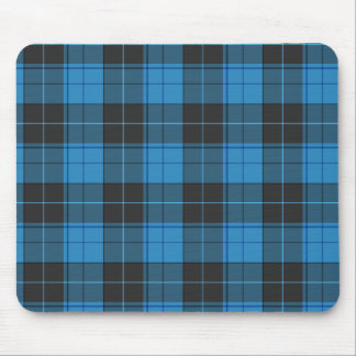 Simple tartan pattern in dark blue... mouse pad