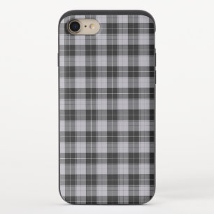Simple tartan pattern in grey iPhone 8/7 slider case