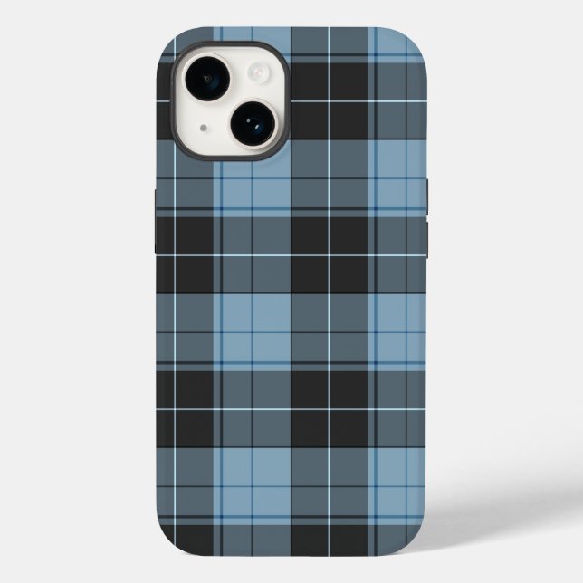 Simple tartan pattern in light blue Case-Mate iPhone case (Back)