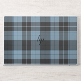 Simple tartan pattern in light blue HP laptop skin