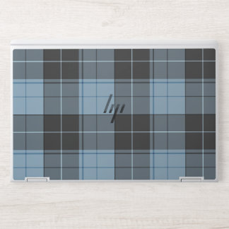 Simple tartan pattern in light blue HP laptop skin