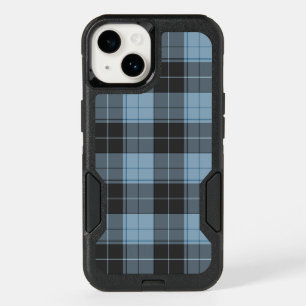 Simple tartan pattern in light blue OtterBox iPhone 14 case