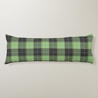 Simple tartan pattern in Light green Body Pillow