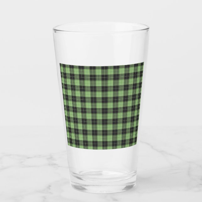 Simple tartan pattern in Light green Glass (Front)